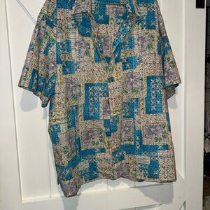 Tori Richard Multicolor Patchwork Casual Shirt